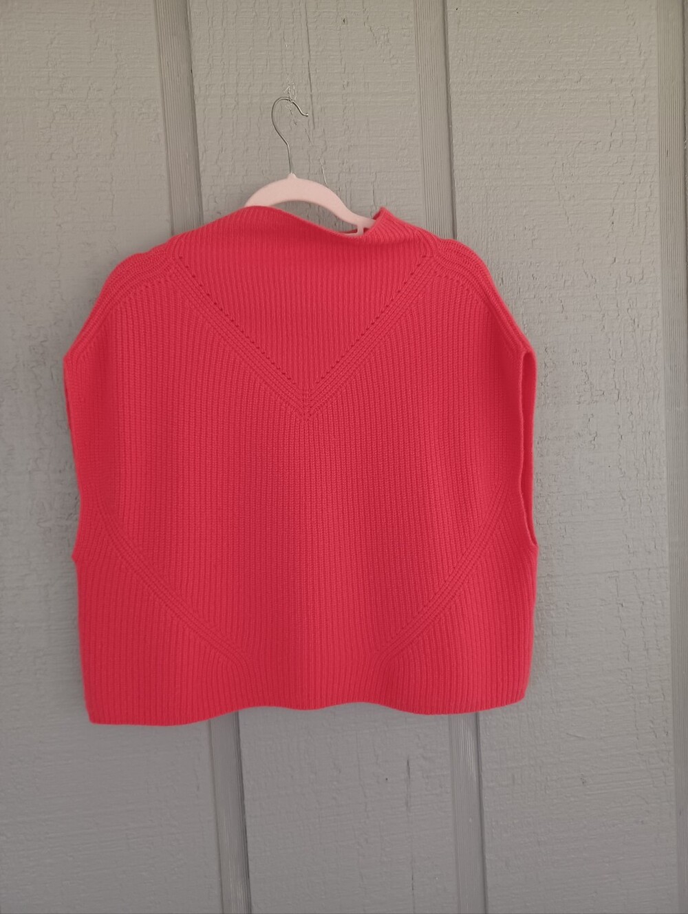 Anthropologie Enza Cashmere Poncho Sweater Vest Size S Women Pullover Preppy
